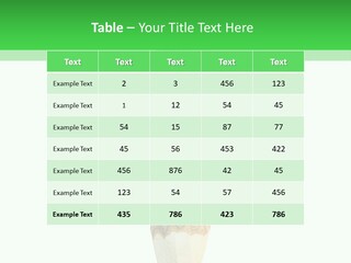 Leaves Drawing Green PowerPoint Template