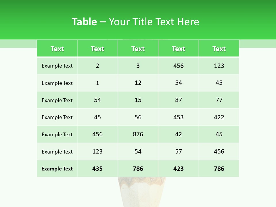 Leaves Drawing Green PowerPoint Template