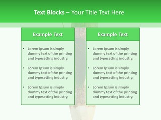 Leaves Drawing Green PowerPoint Template