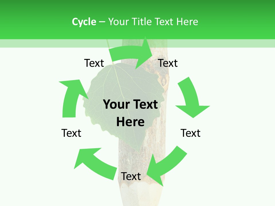 Leaves Drawing Green PowerPoint Template