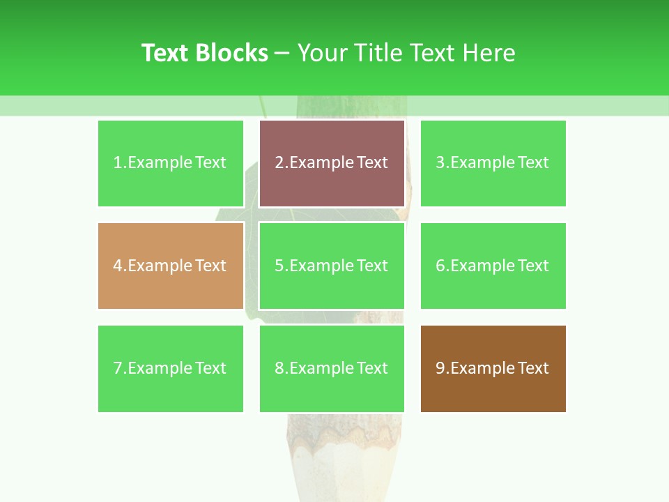 Leaves Drawing Green PowerPoint Template
