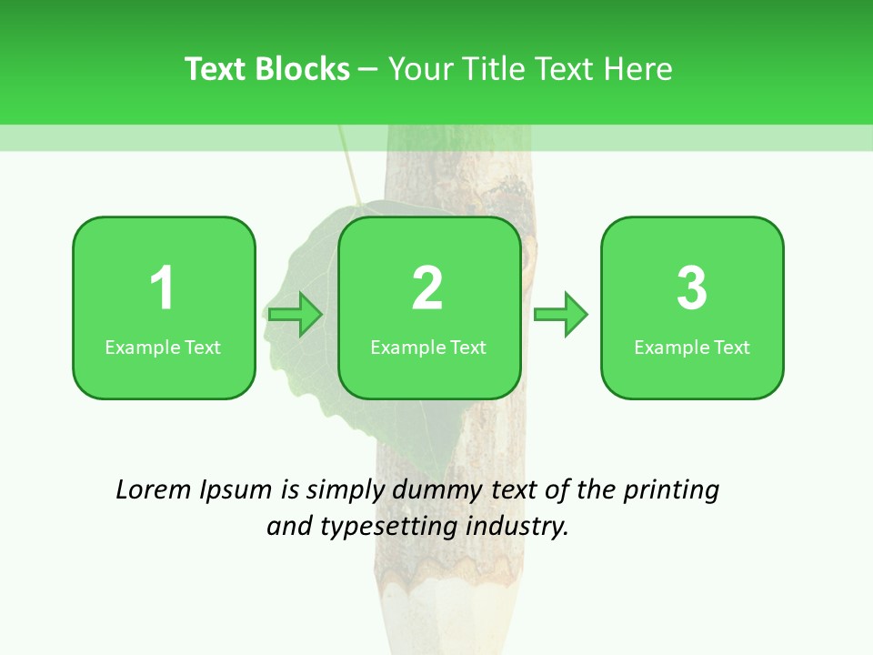 Leaves Drawing Green PowerPoint Template