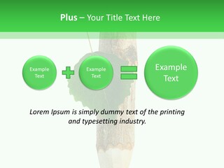 Leaves Drawing Green PowerPoint Template
