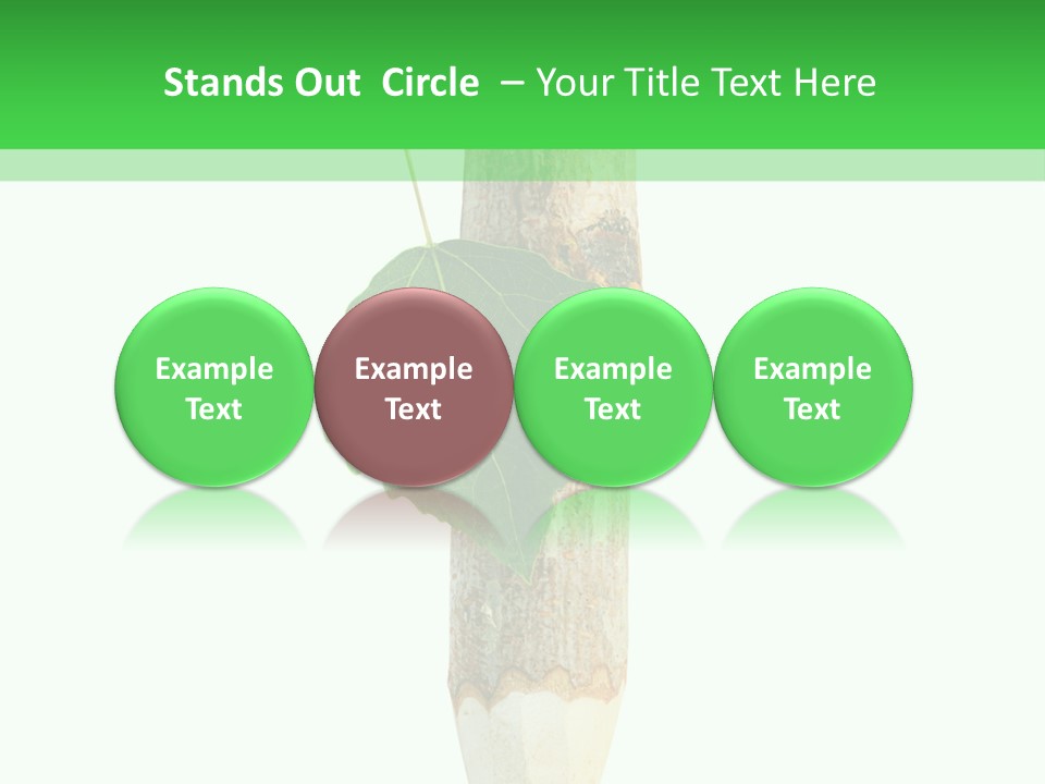 Leaves Drawing Green PowerPoint Template
