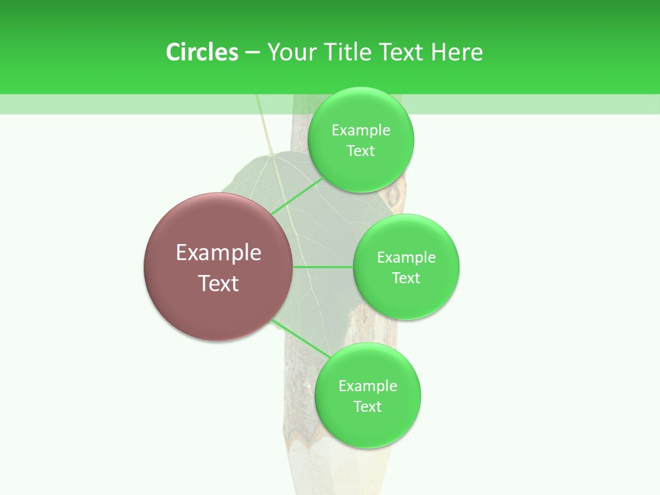 Leaves Drawing Green PowerPoint Template