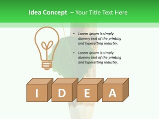 Leaves Drawing Green PowerPoint Template