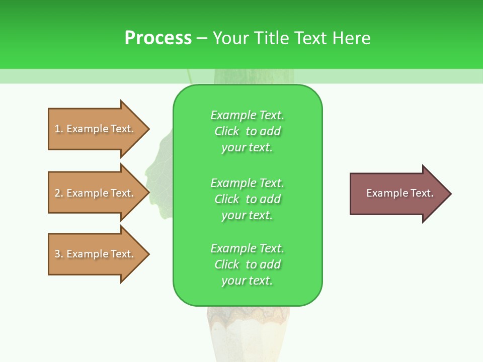 Leaves Drawing Green PowerPoint Template