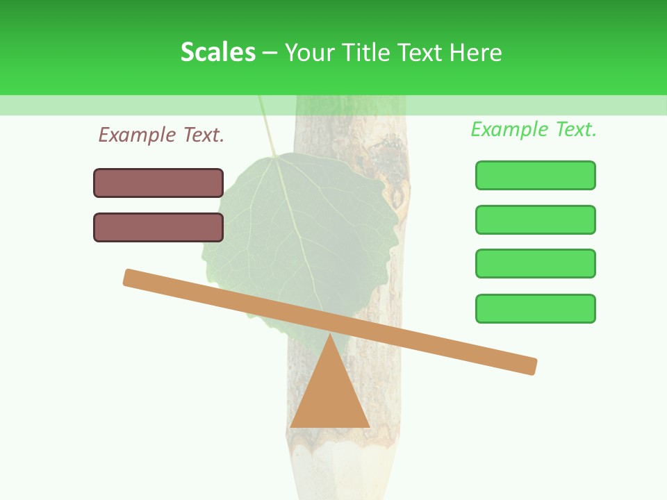 Leaves Drawing Green PowerPoint Template