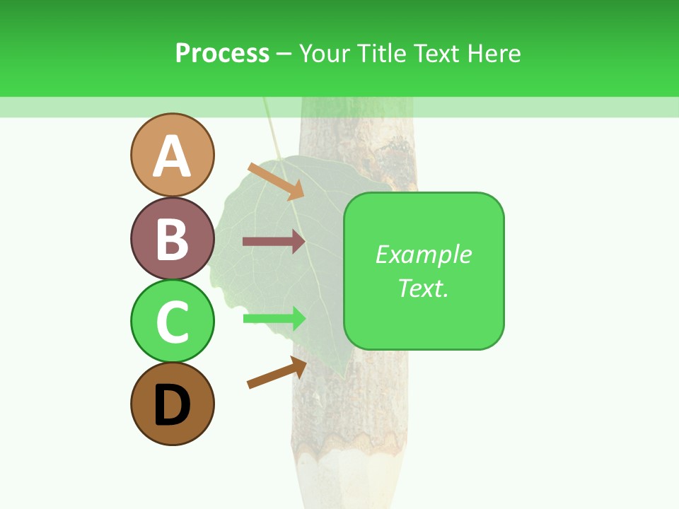 Leaves Drawing Green PowerPoint Template