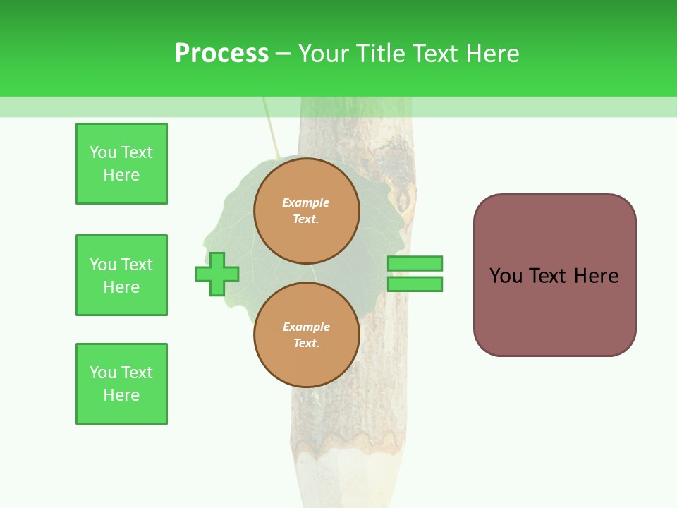 Leaves Drawing Green PowerPoint Template