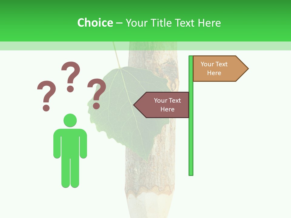 Leaves Drawing Green PowerPoint Template