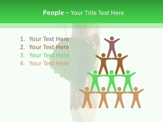 Leaves Drawing Green PowerPoint Template