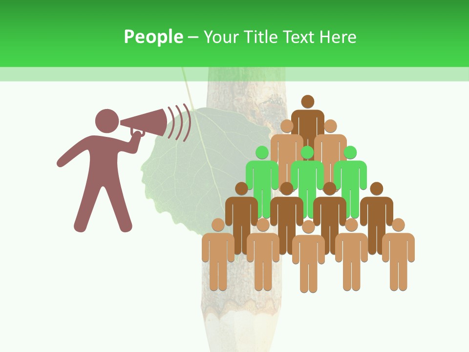 Leaves Drawing Green PowerPoint Template