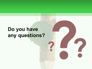 Leaves Drawing Green PowerPoint Template