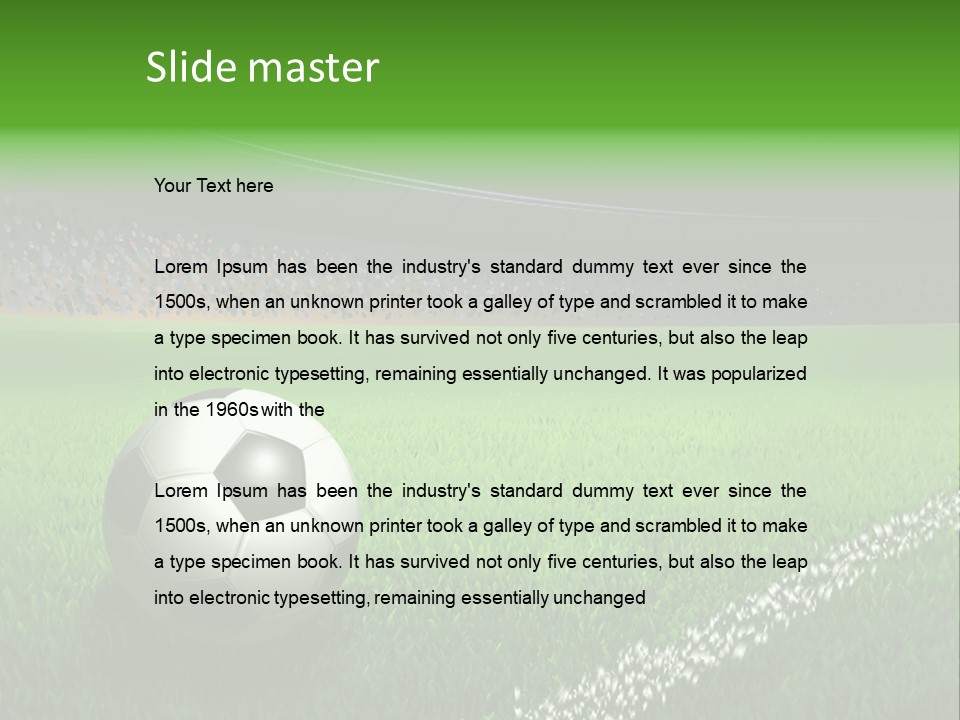 Equipment Close Up Ball PowerPoint Template