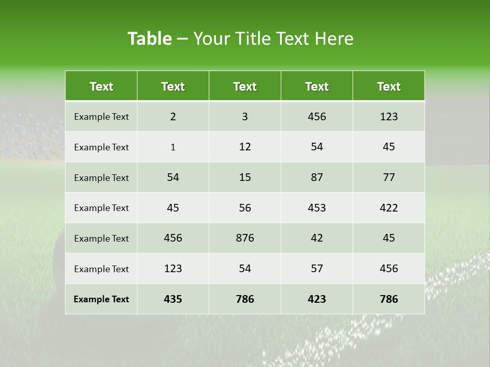 Equipment Close Up Ball PowerPoint Template