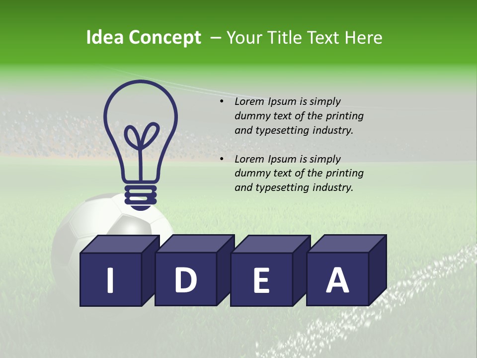 Equipment Close Up Ball PowerPoint Template