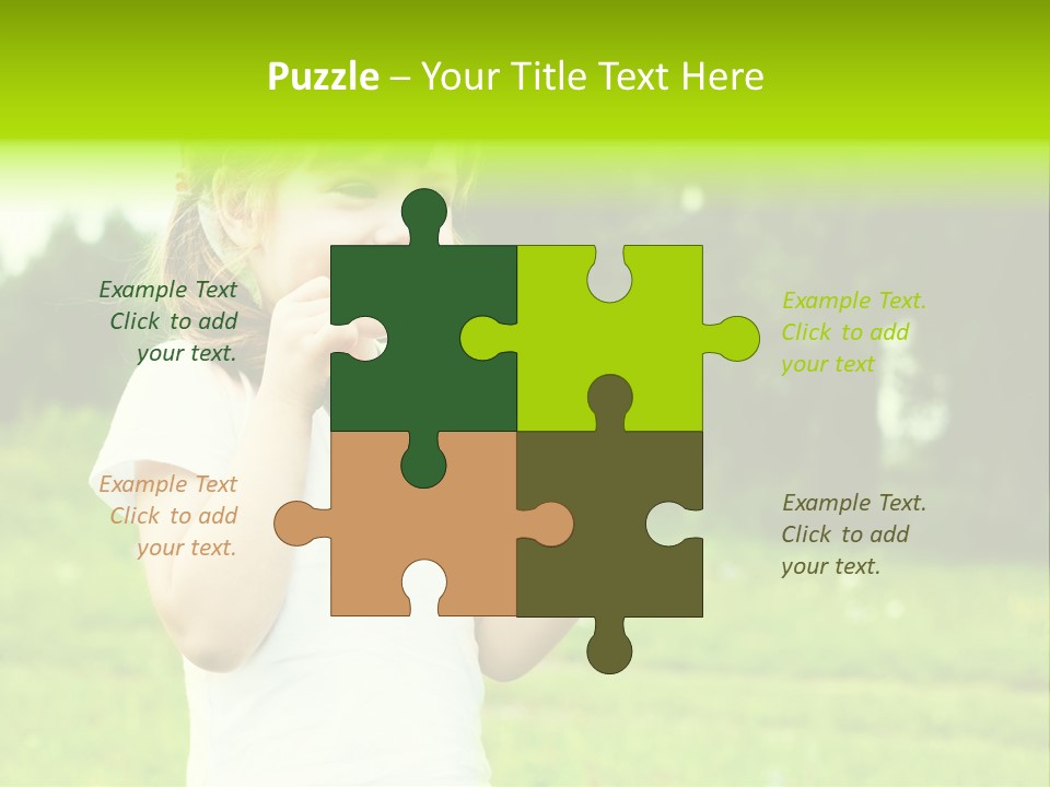 Outsides Summertime Park PowerPoint Template