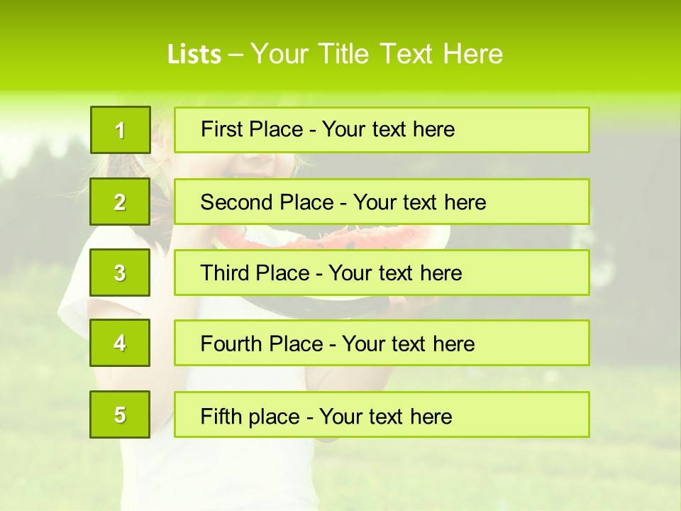 Outsides Summertime Park PowerPoint Template