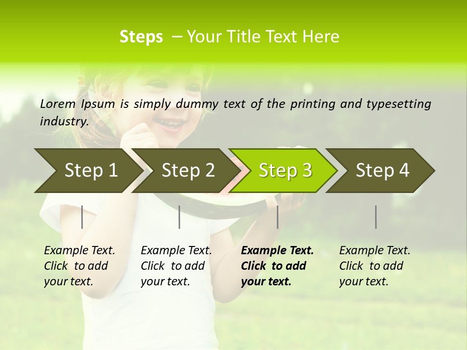Outsides Summertime Park PowerPoint Template