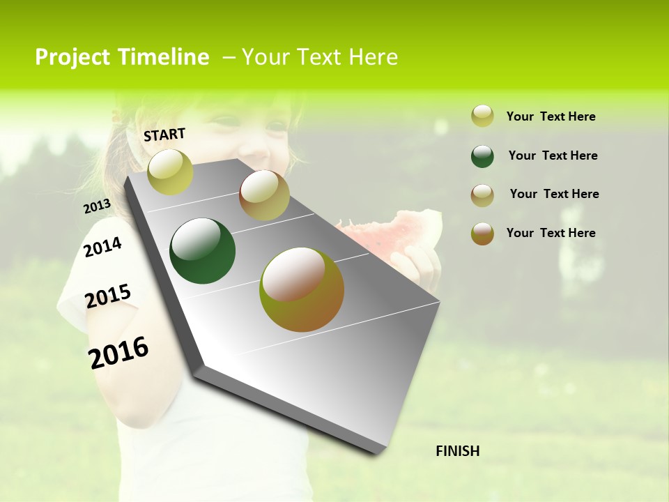 Outsides Summertime Park PowerPoint Template