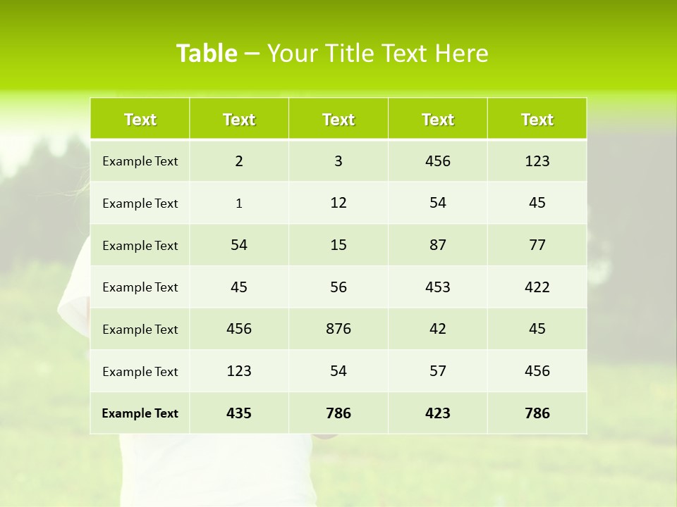 Outsides Summertime Park PowerPoint Template