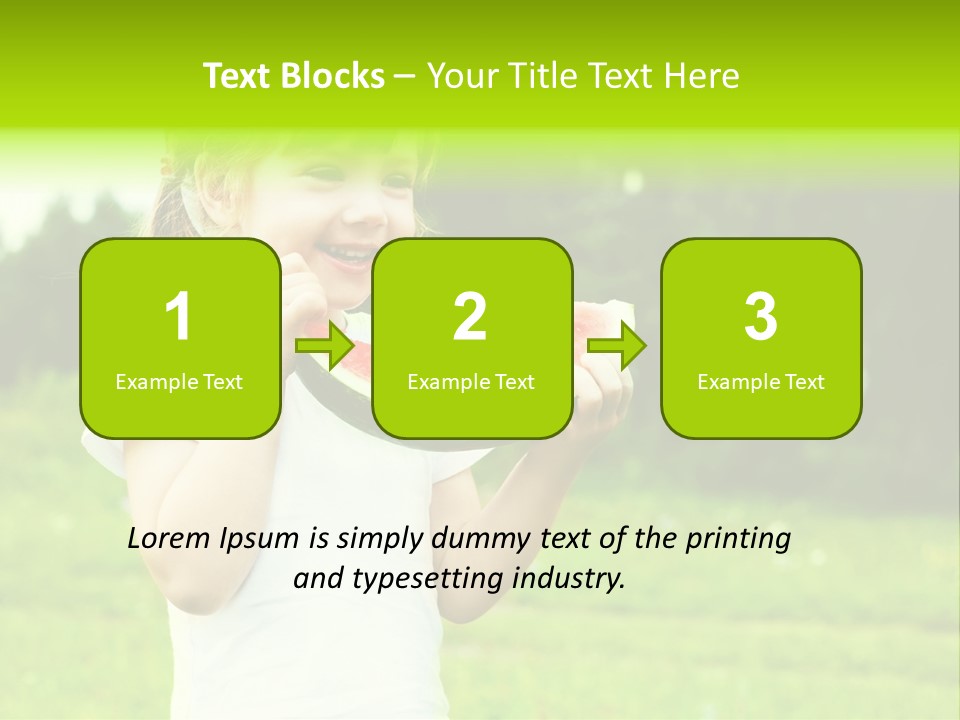 Outsides Summertime Park PowerPoint Template