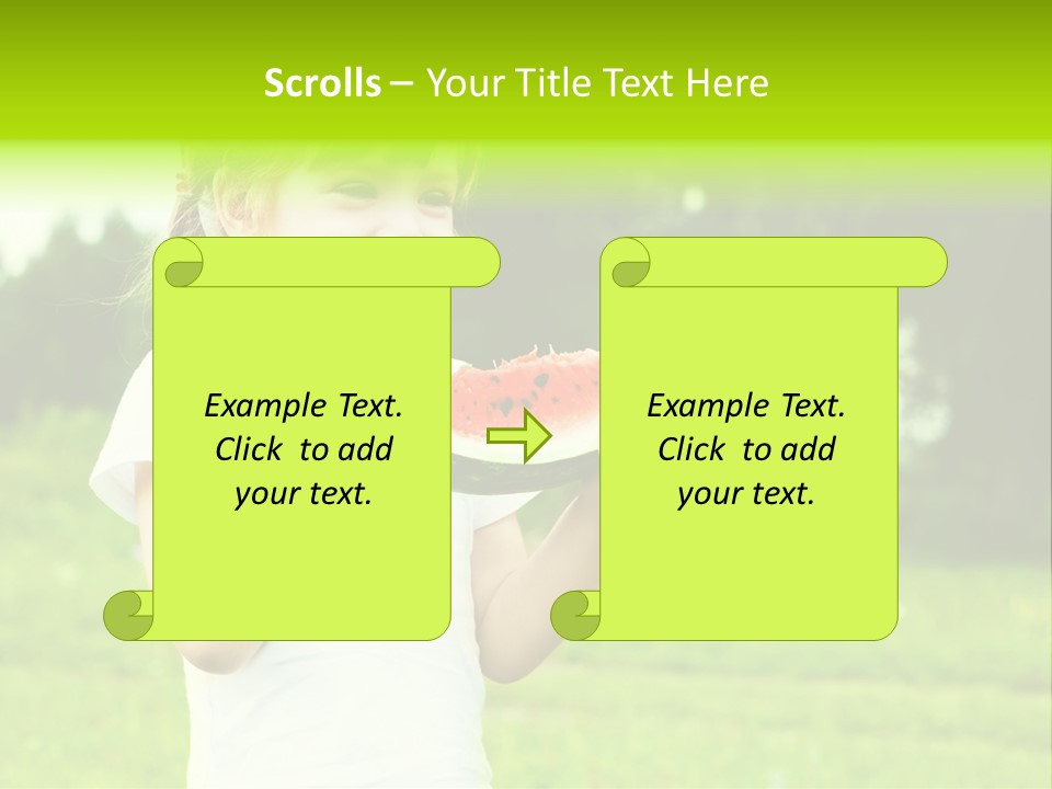 Outsides Summertime Park PowerPoint Template