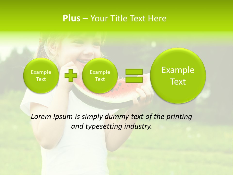 Outsides Summertime Park PowerPoint Template