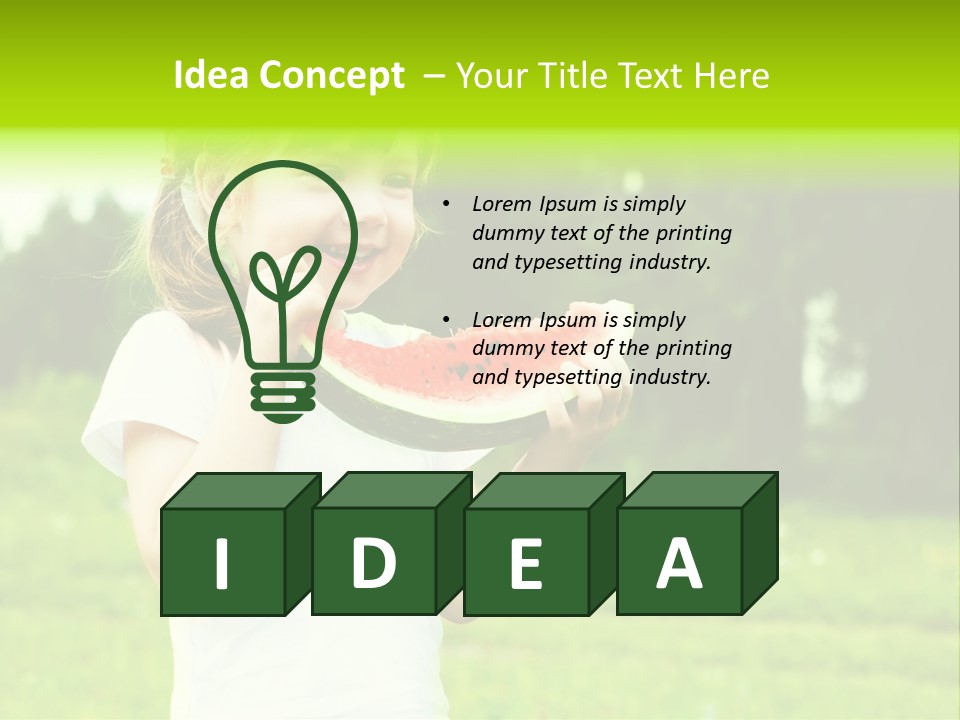 Outsides Summertime Park PowerPoint Template