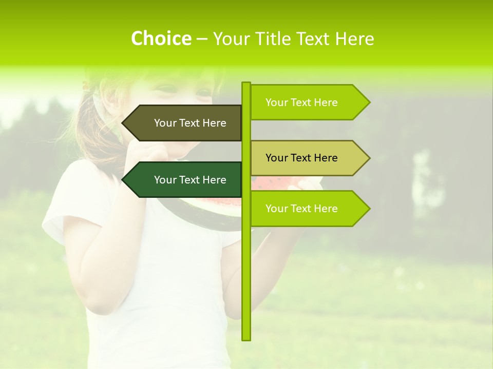 Outsides Summertime Park PowerPoint Template