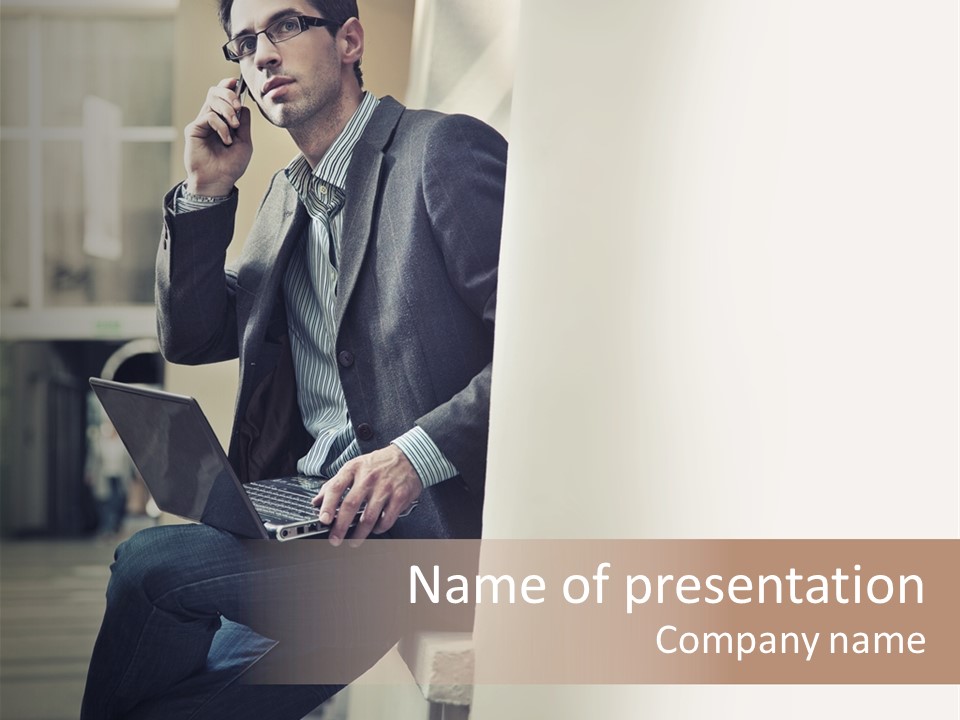 People Success Men PowerPoint Template