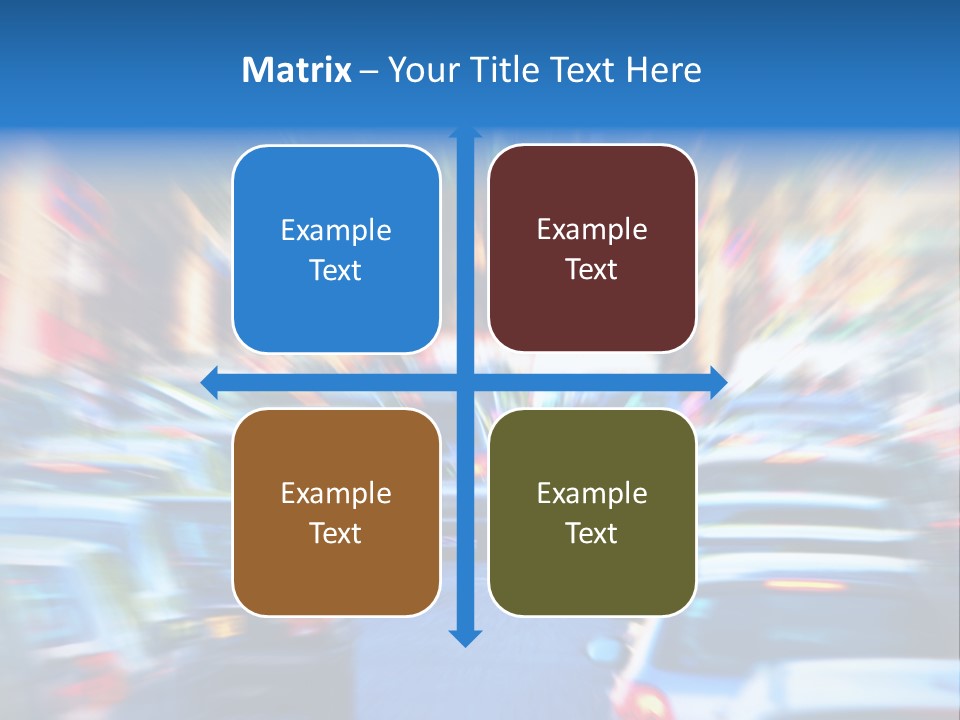 Traffic Direction City PowerPoint Template