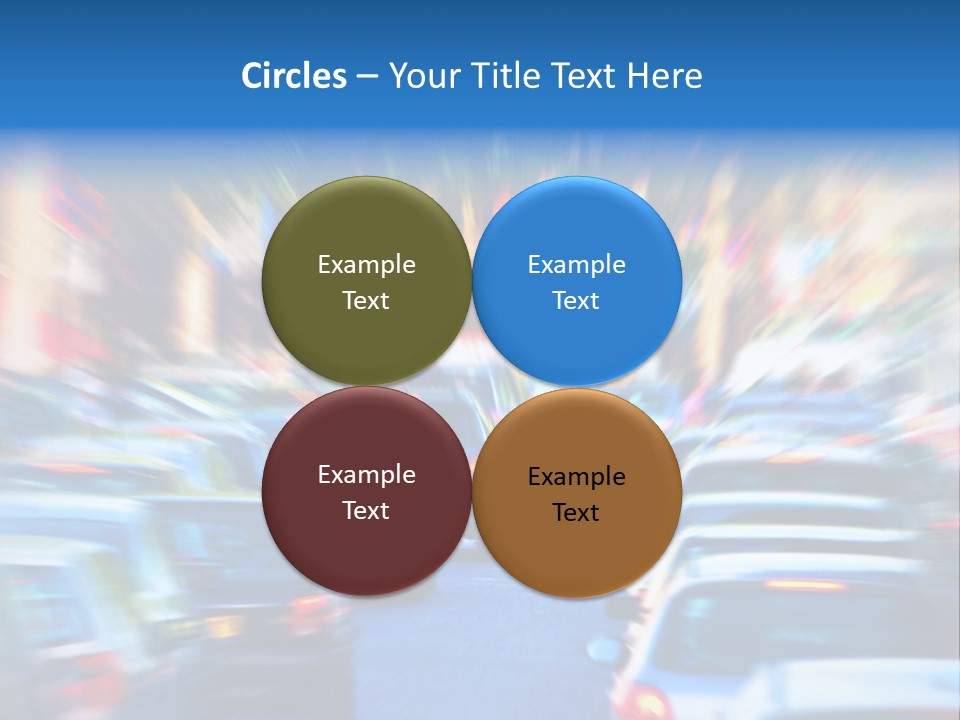 Traffic Direction City PowerPoint Template