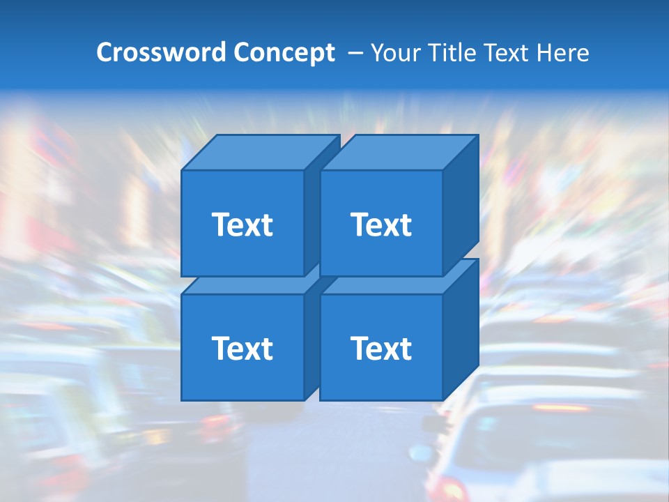 Traffic Direction City PowerPoint Template