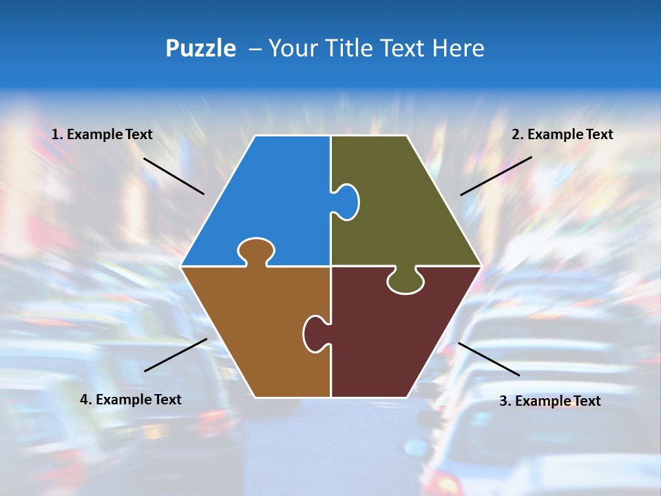 Traffic Direction City PowerPoint Template