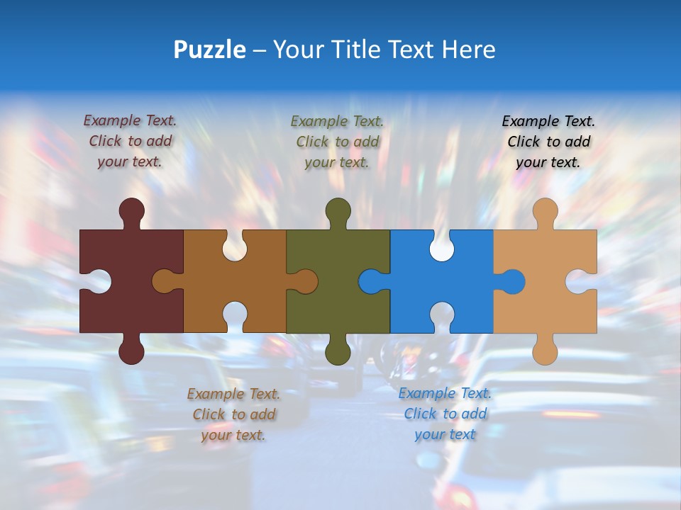 Traffic Direction City PowerPoint Template