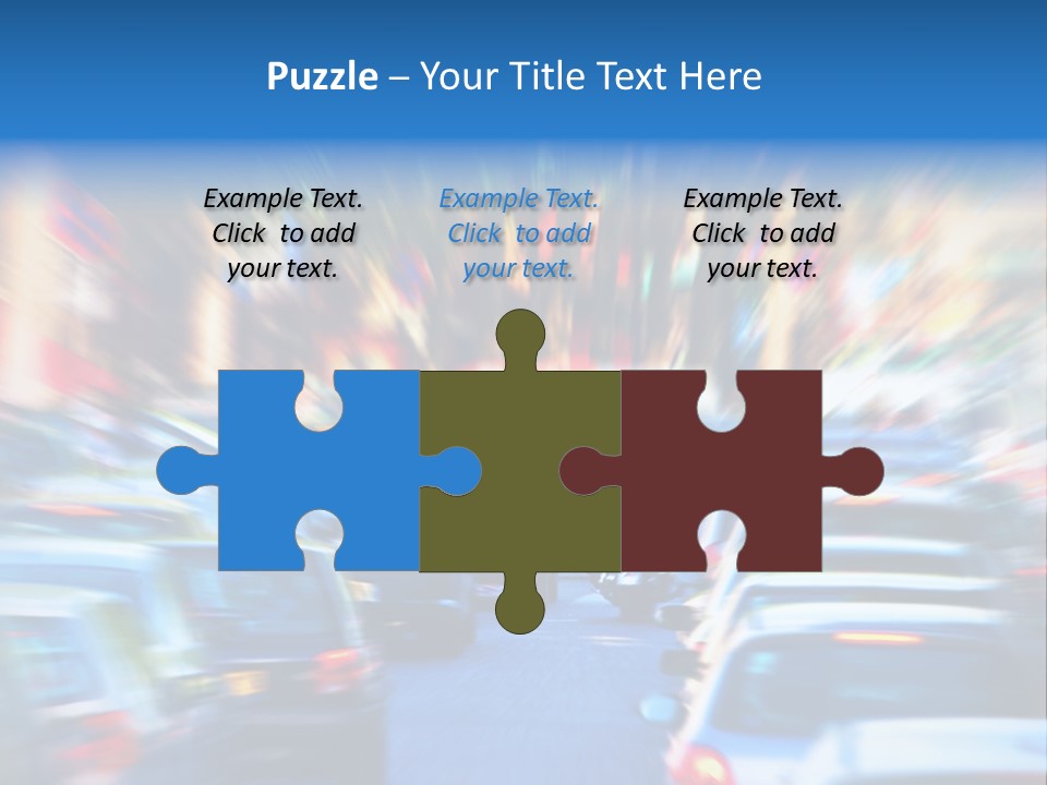 Traffic Direction City PowerPoint Template