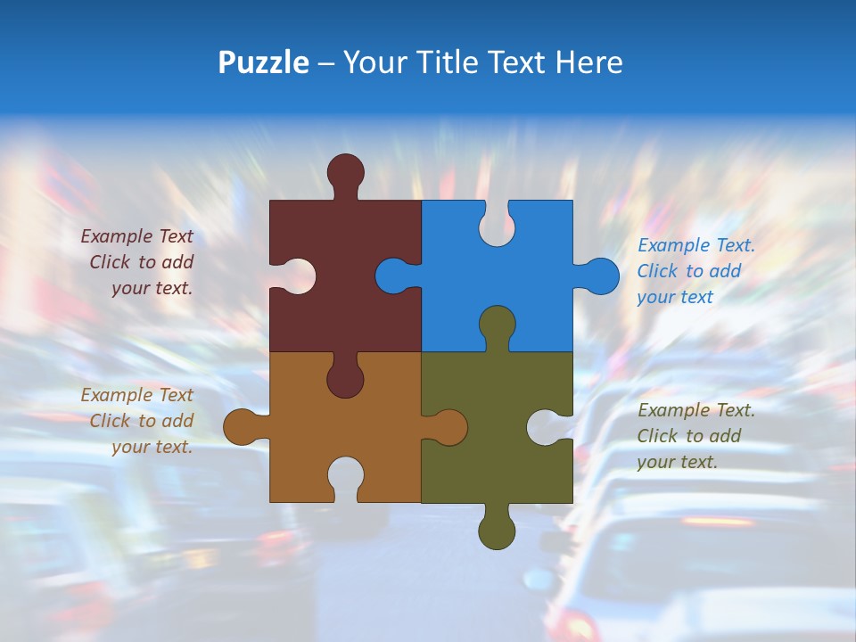 Traffic Direction City PowerPoint Template
