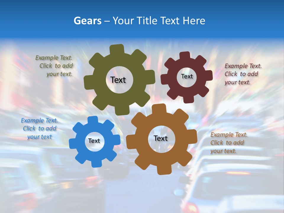 Traffic Direction City PowerPoint Template