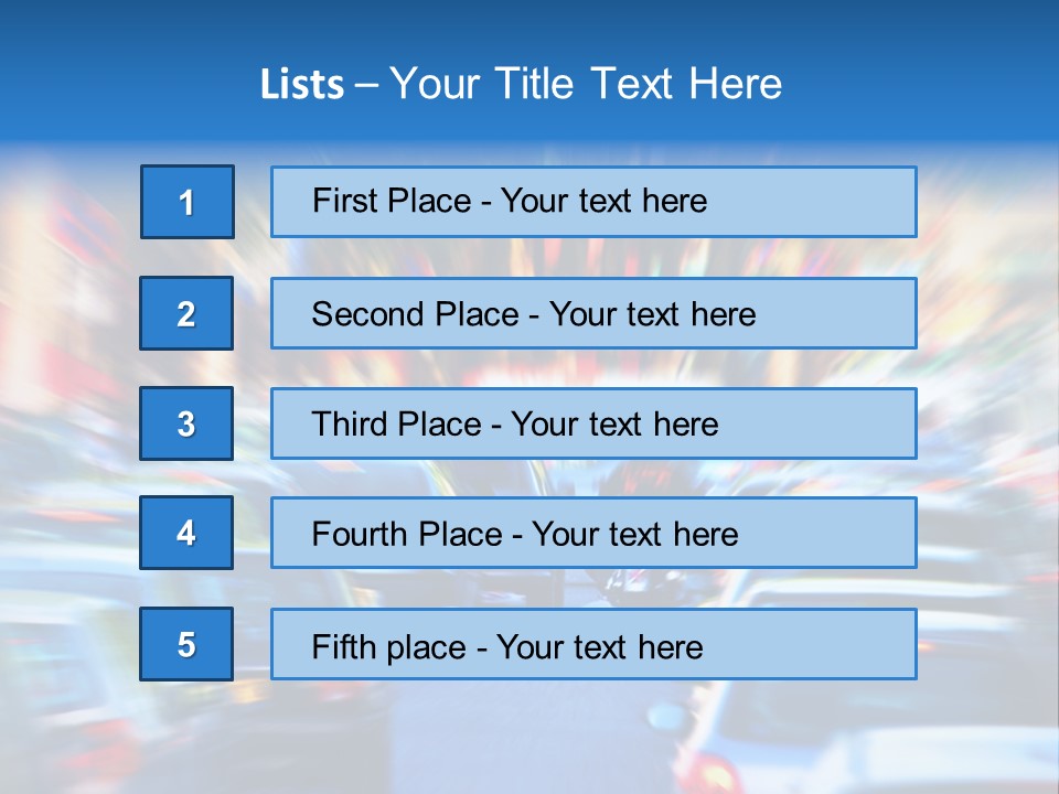 Traffic Direction City PowerPoint Template