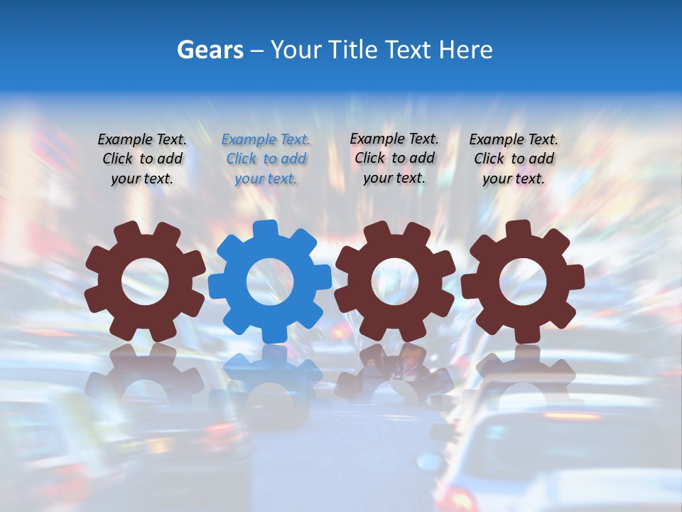 Traffic Direction City PowerPoint Template