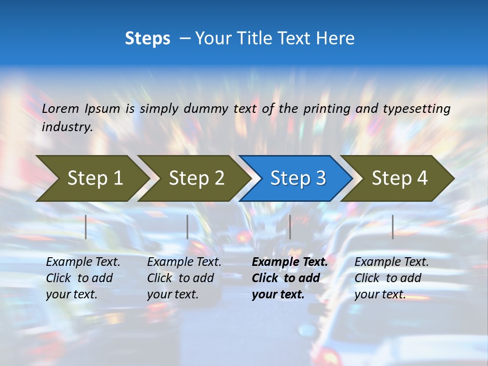Traffic Direction City PowerPoint Template