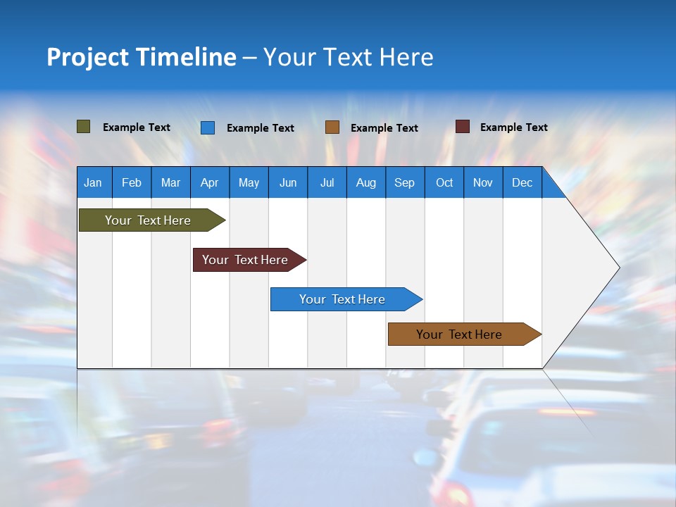 Traffic Direction City PowerPoint Template
