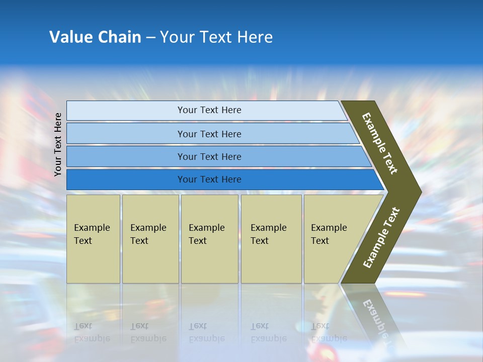 Traffic Direction City PowerPoint Template