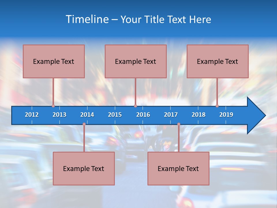 Traffic Direction City PowerPoint Template