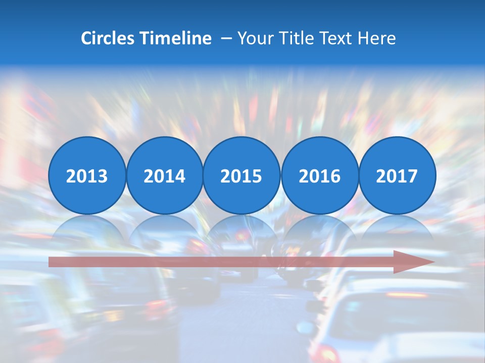 Traffic Direction City PowerPoint Template