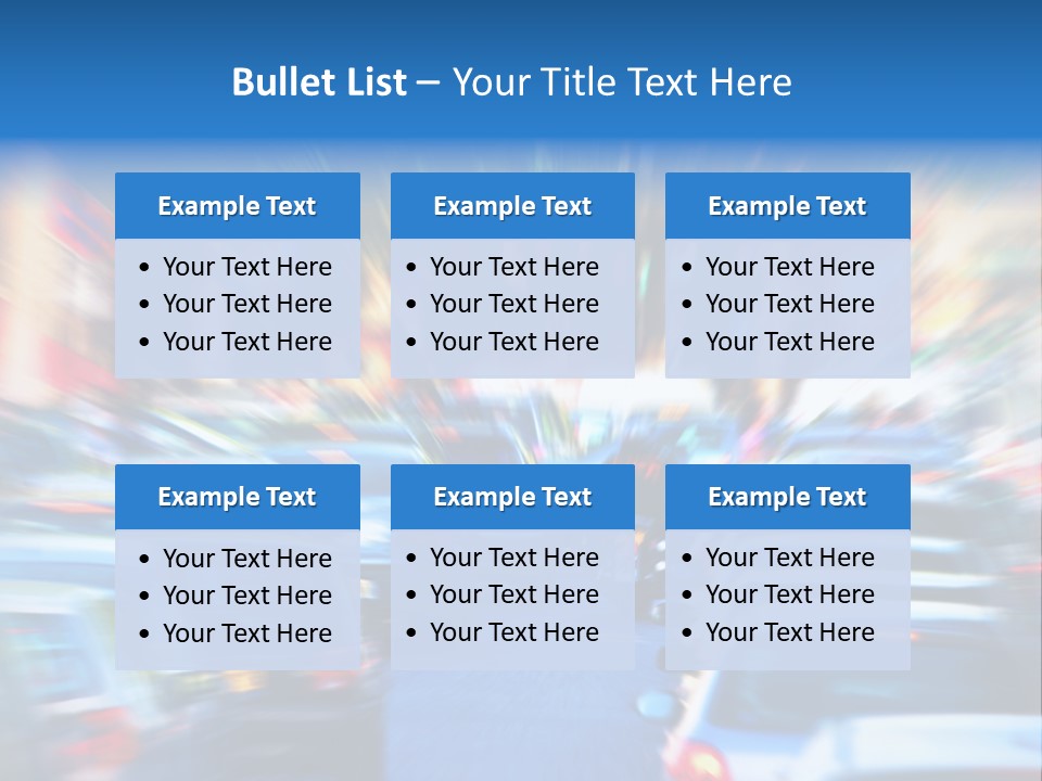 Traffic Direction City PowerPoint Template