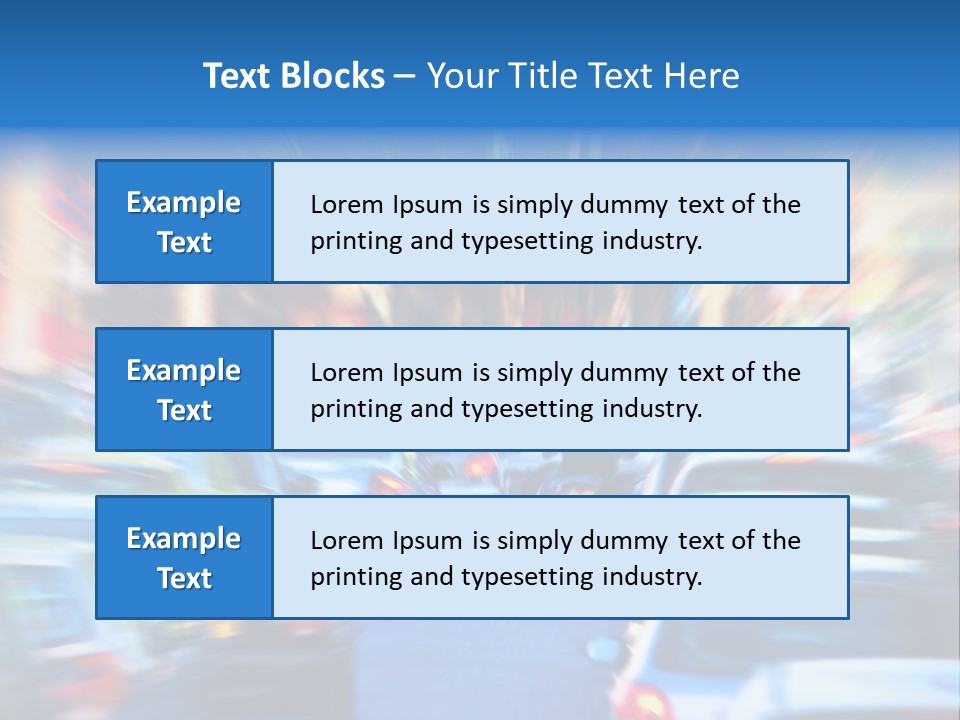 Traffic Direction City PowerPoint Template
