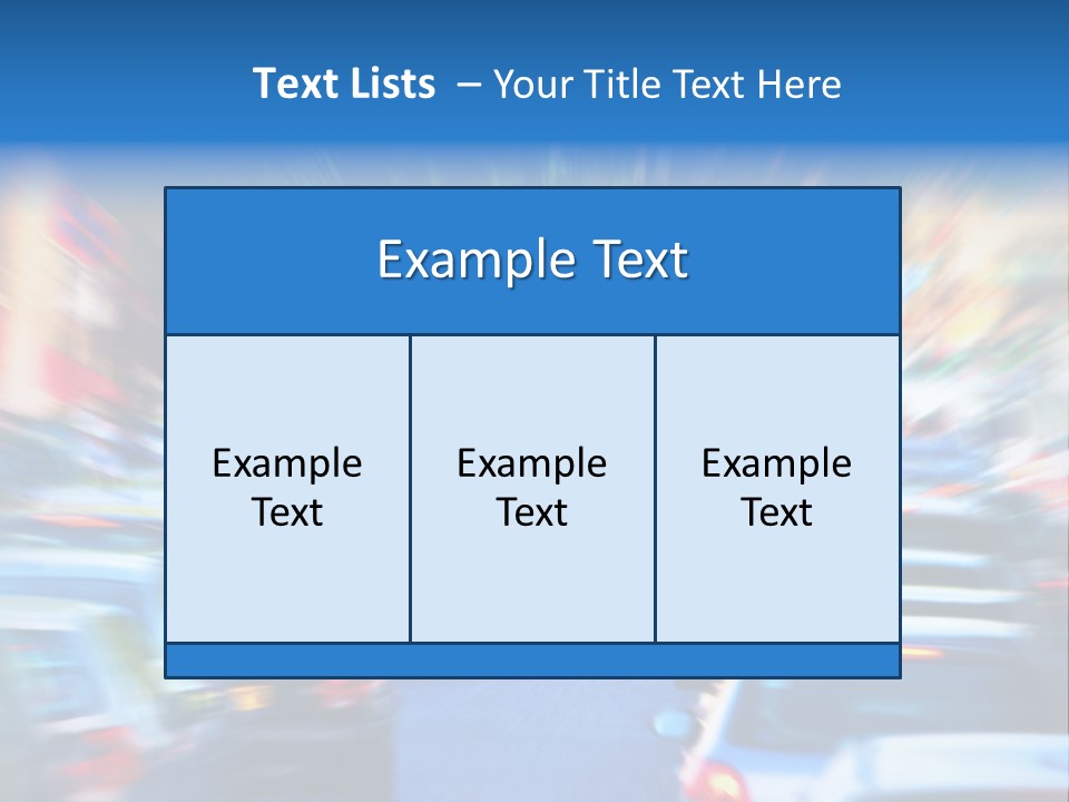 Traffic Direction City PowerPoint Template
